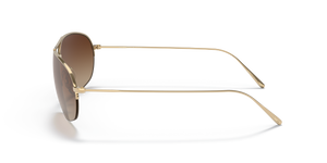 Oliver Peoples Kondor avec une monture Or et des verres Brun - L'image 4