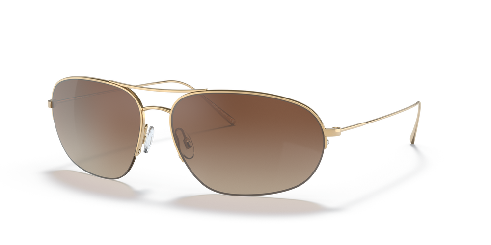 Oliver Peoples Kondor con montura Oro y lentes Marrón - El 2