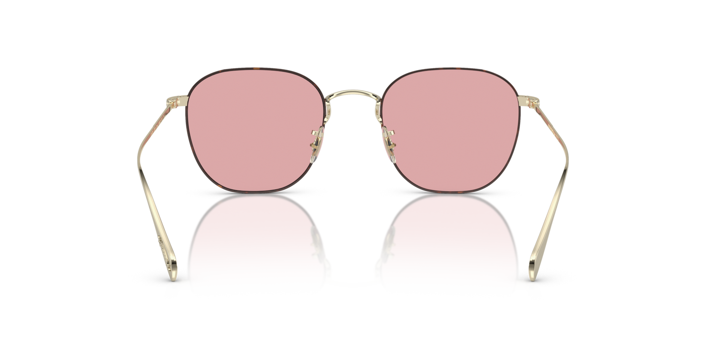 Oliver Peoples Clyne con montatura Oro spazzolato/Tartarugato - Immagine Naselli