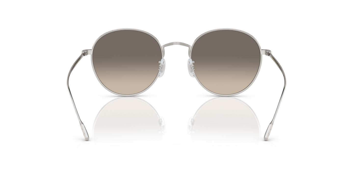Oliver Peoples Altair with Silver frame and Grey lenses - Image Nosepads