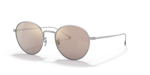 Oliver Peoples Altair con montatura Argento e lenti  Marrone - L'immagine 1