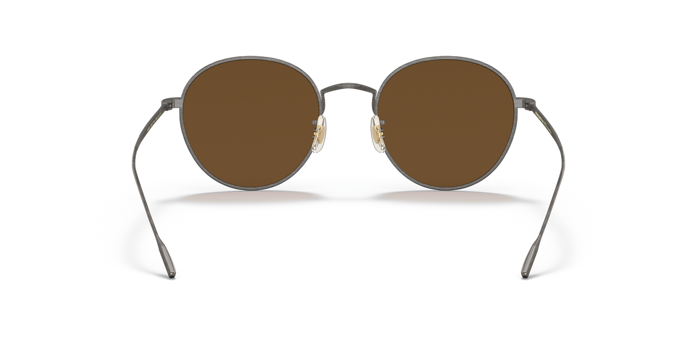 Oliver Peoples Altair with Antique Pewter frame and Brown lenses - Image Nosepads