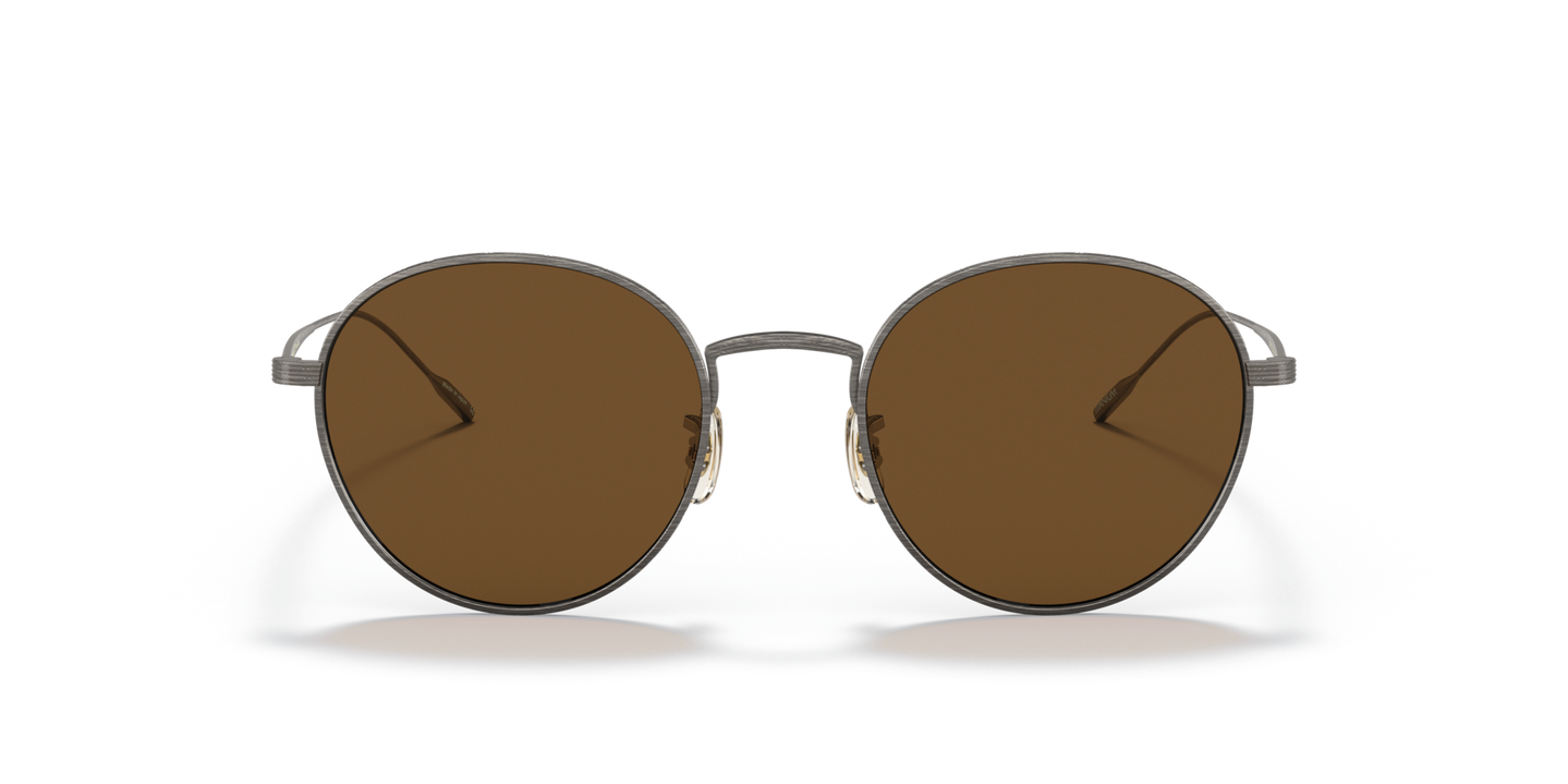 Sie Oliver Peoples Altair mit Antik Zinn Gestell und Braun Gläsern - Bild Material