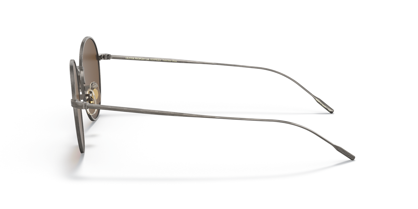 Sie Oliver Peoples Altair mit Antik Zinn Gestell und Braun Gläsern - Bild Filigranarbeiten