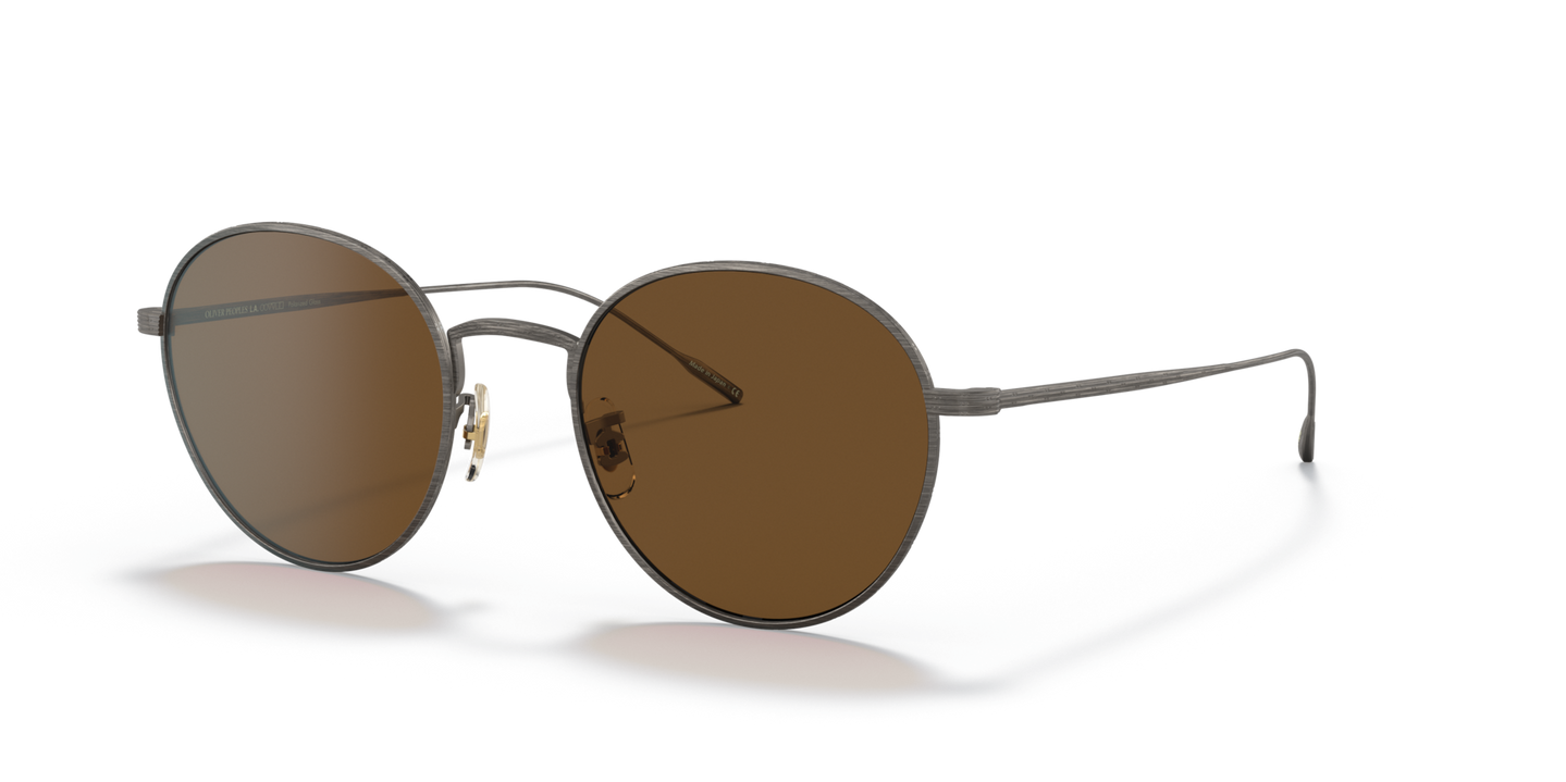 Oliver Peoples Altair with Antique Pewter frame and Brown lenses - Image Eyewire