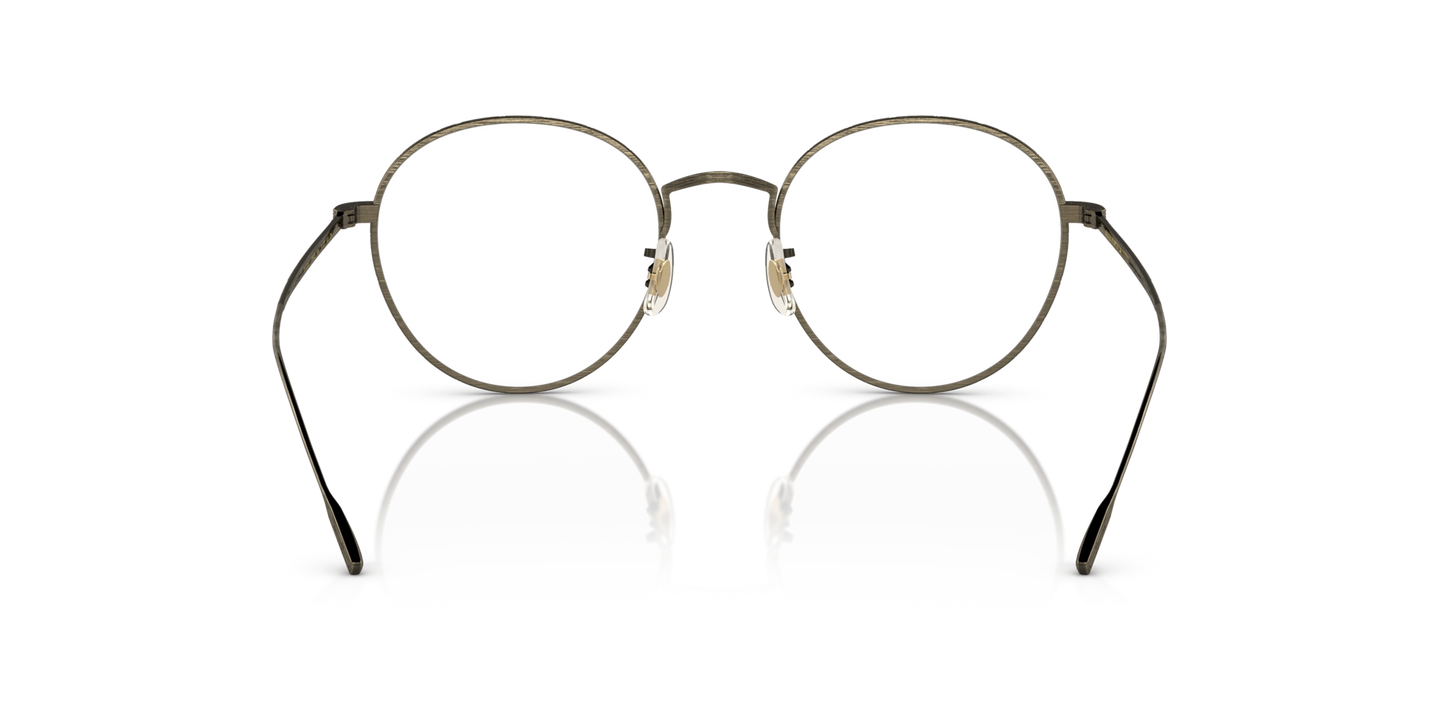 Oliver Peoples Altair with Antique Gold frame and Clear lenses - Image Nosepads