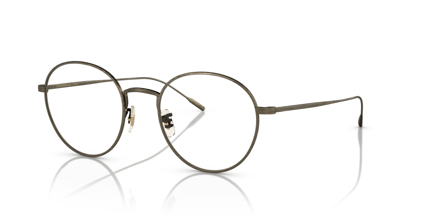 Oliver Peoples Altair with Antique Gold frame and Clear lenses - Image Eyewire