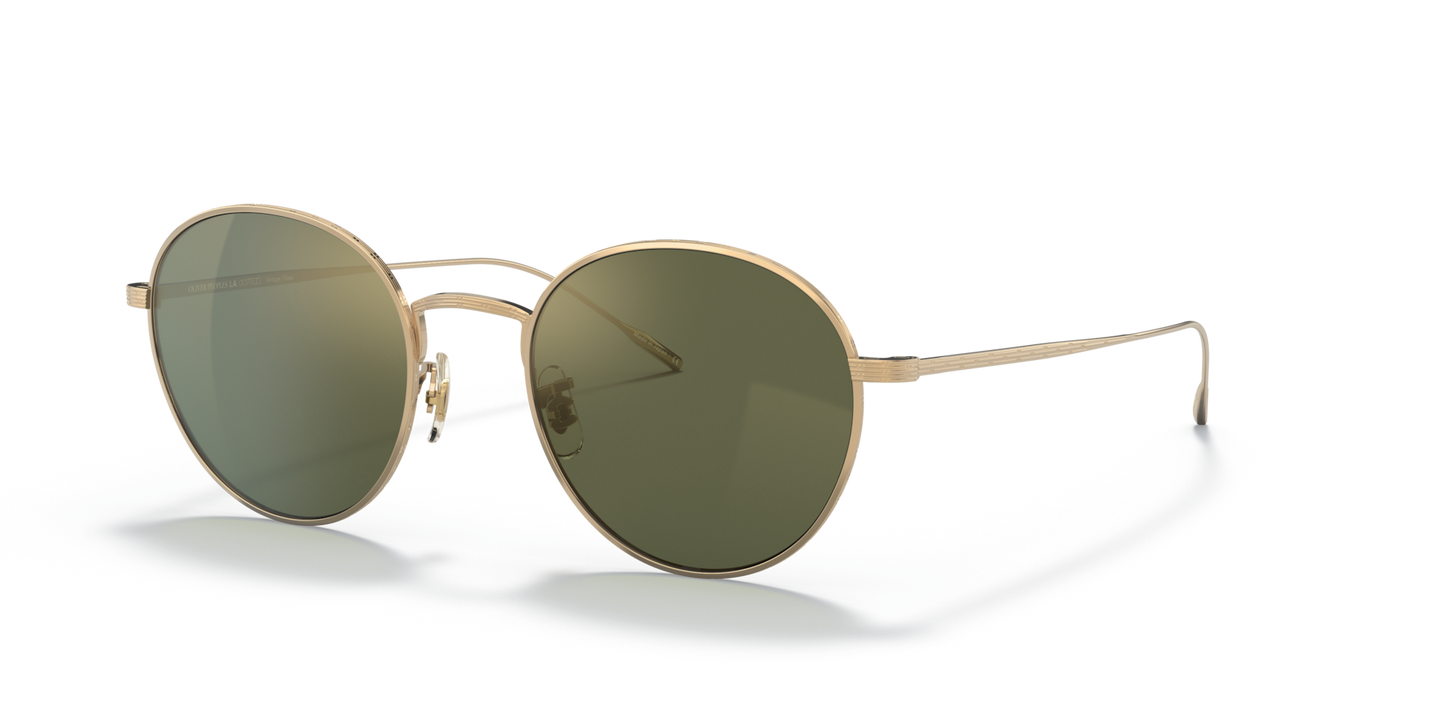 Oliver Peoples Altair with Gold frame and Green lenses - Image Eyewire