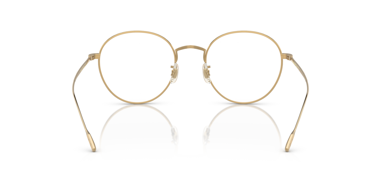 Oliver Peoples Altair with Gold frame and Clear lenses - Image Nosepads