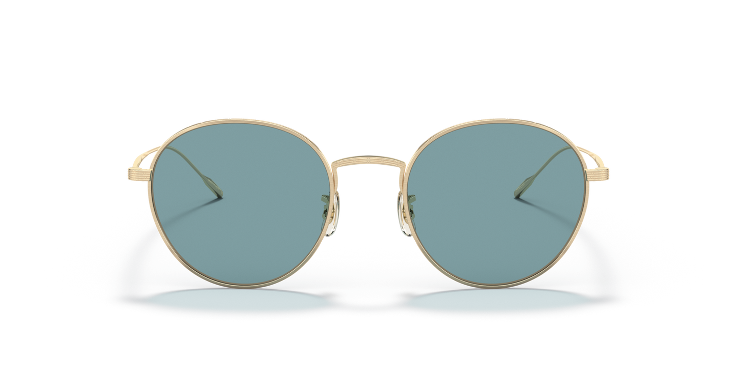 Oliver Peoples Altair with Brushed Gold frame and Green lenses - Image Material