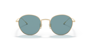 Oliver Peoples Altair with Brushed Gold frame and Green lenses - image 2