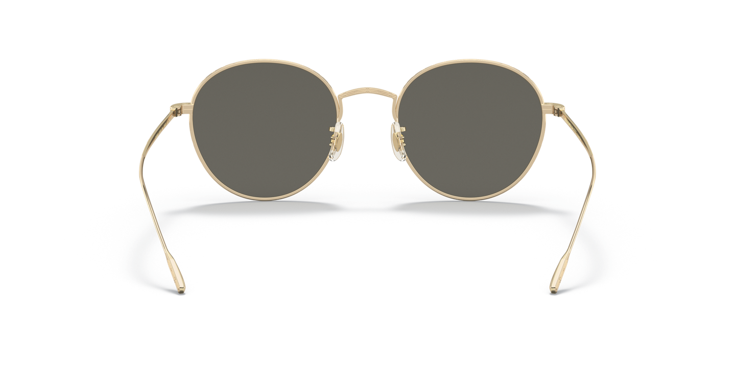 Oliver Peoples Altair with Brushed Gold frame and Grey lenses - Image Nosepads