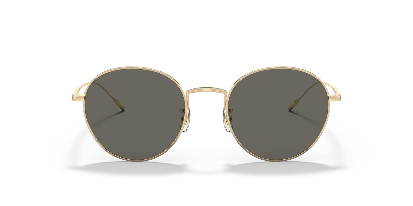 Oliver Peoples Altair with Brushed Gold frame and Carbon Grey