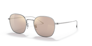 Oliver Peoples Adès with Silver frame and Brown lenses - Image 1