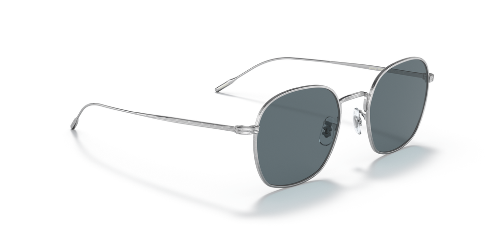 Oliver Peoples Adès with Brushed Silver frame and Blue lenses - Image 3