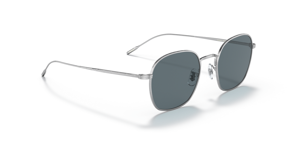 Oliver Peoples Adès with Brushed Silver frame and Blue lenses - image 3