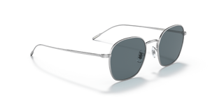 Oliver Peoples Adès with Brushed Silver frame and Blue lenses - image 3