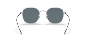 Oliver Peoples Adès with Brushed Silver frame and Blue lenses - Image 5