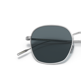 Oliver Peoples Adès with Brushed Silver frame and Blue lenses - Variant