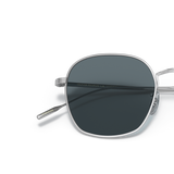 Oliver Peoples Adès with Brushed Silver frame and Blue lenses - Variant