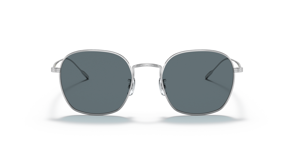 Oliver Peoples Adès with Brushed Silver frame and Blue lenses - Image 2