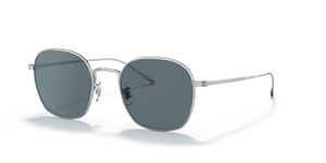 Oliver Peoples Adès with Brushed Silver frame and Blue lenses - image 1