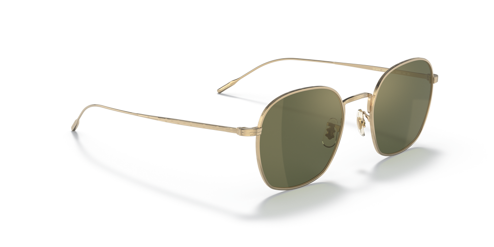 Oliver Peoples Adès avec une monture Or et des verres Vert - L'image 3