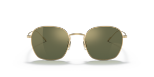 Oliver Peoples Adès avec une monture Or et des verres Vert - L'image 2