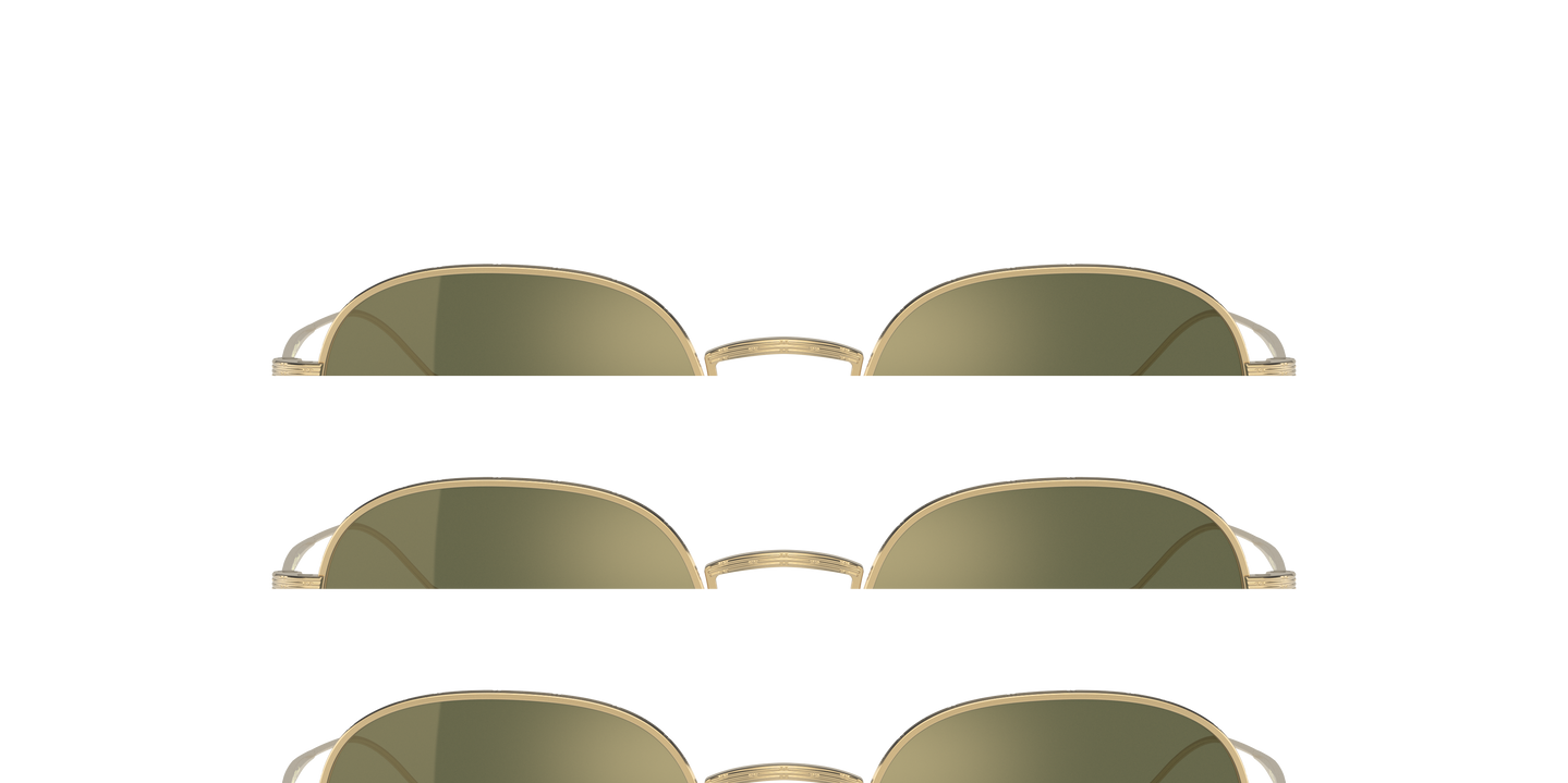 【新品】Oliver Peoples サングラス　ADES ゴールド　チタン Oliver Peoples Adès with Gold frame and G15 Goldtone lenses