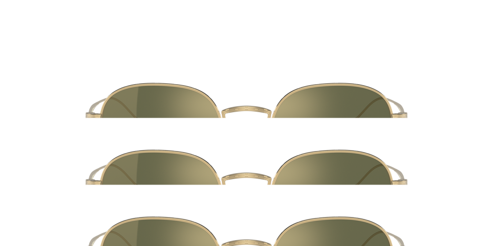 Oliver Peoples Adès with Gold frame and G15 Goldtone lenses