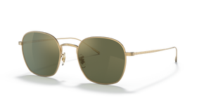 Oliver Peoples Adès avec une monture Or et des verres Vert - L'image 1