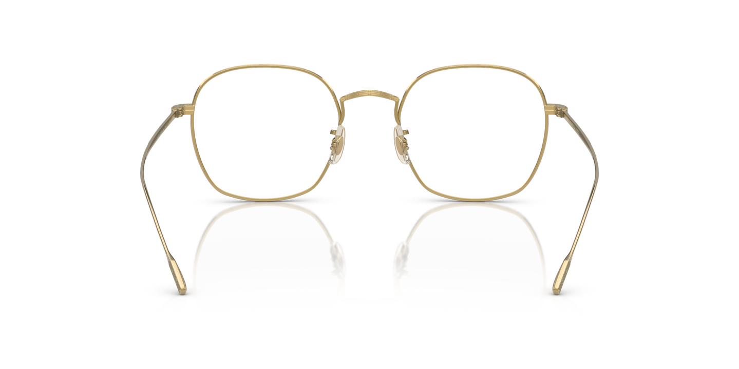 Oliver Peoples Adès avec une monture Or et des verres Incolore - Image Plaquettes de nez