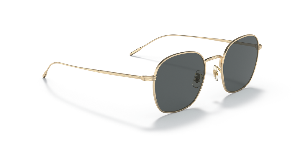 Oliver Peoples Adès con montatura Oro Spazzolato e lenti  Grigio - L'immagine 3