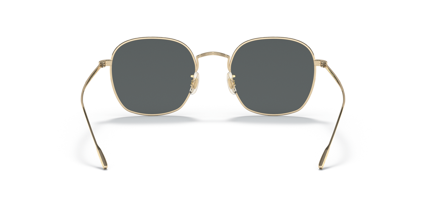 Oliver Peoples Adès con montatura Oro Spazzolato e lenti  Grigio - Immagine Naselli