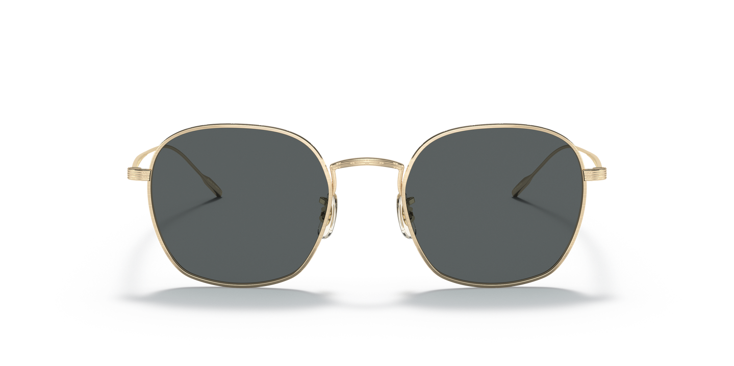 OLIVER PEOPLES サングラス Ades OV1307ST ブルー Oliver Peoples Adès with Brushed Gold frame and Midnight Express