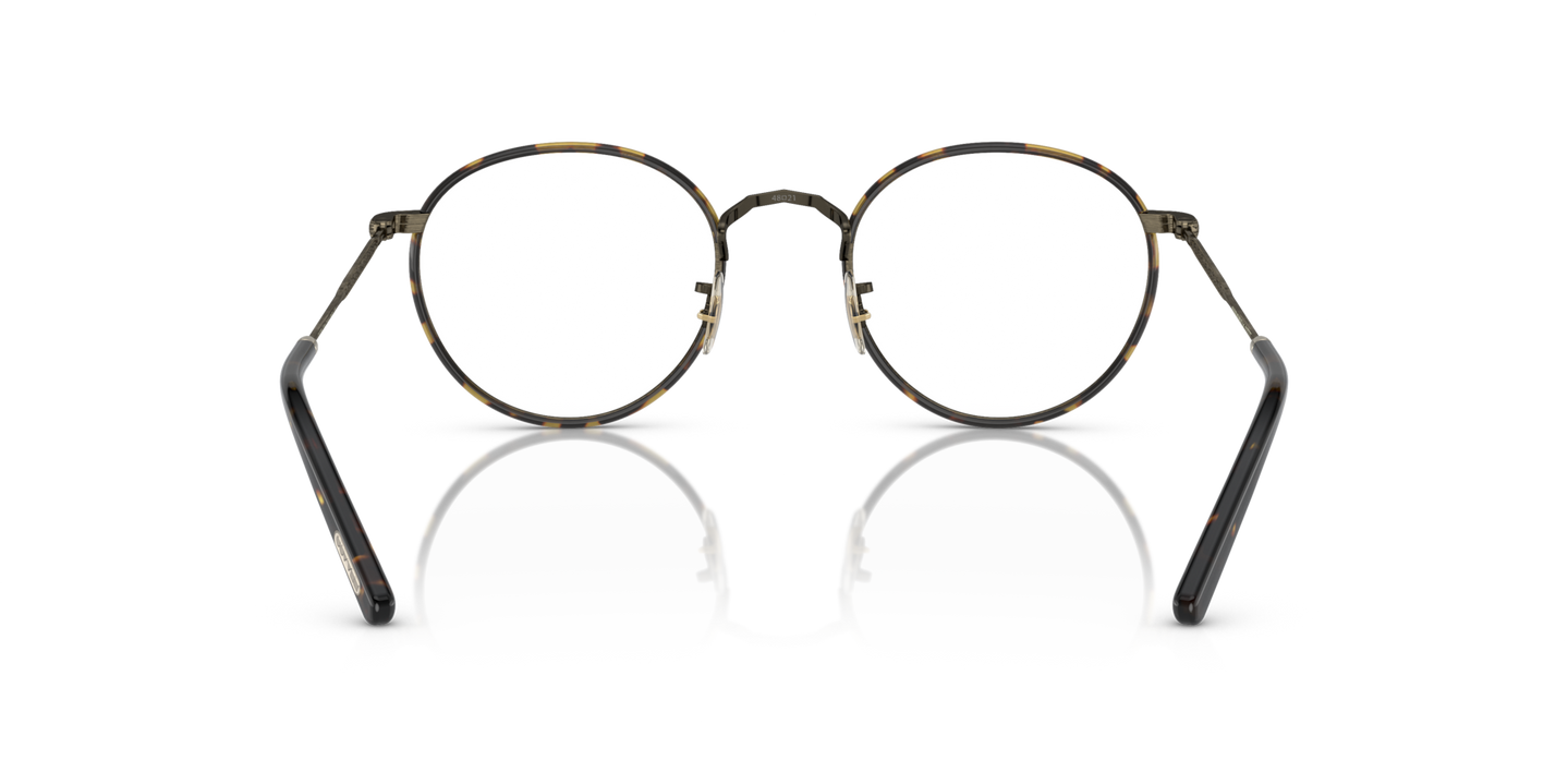 Oliver Peoples Carling con montura Oro antiguo / Negro y tortuga oscuro - Imagen Plaquetas nasales