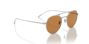 Oliver Peoples Reymont with Silver frame and Brown lenses - Image 3