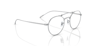 Oliver Peoples Reymont con montura Plata Cepillado y lentes Transparente - El 3