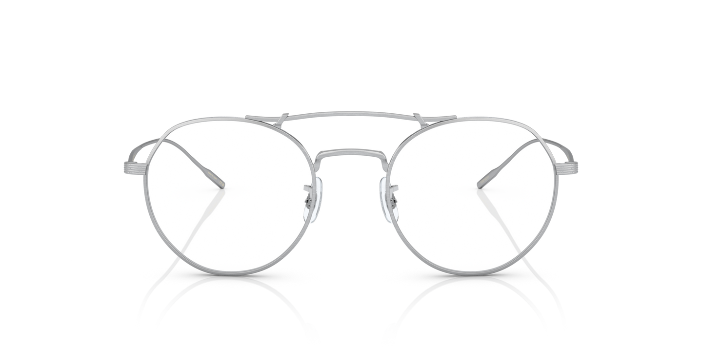 Oliver Peoples Reymont with Brushed Silver frame and Clear lenses - Image Lenses