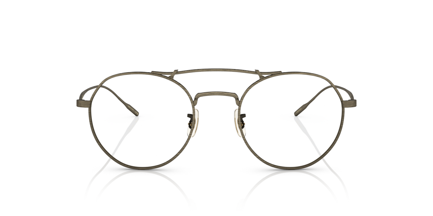 Oliver Peoples Reymont with Antique Gold frame and Clear lenses - Image Lenses