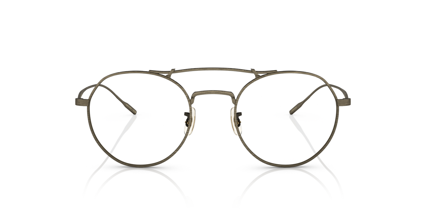 Oliver Peoples Reymont with Antique Gold frame and Clear lenses - Image Lenses