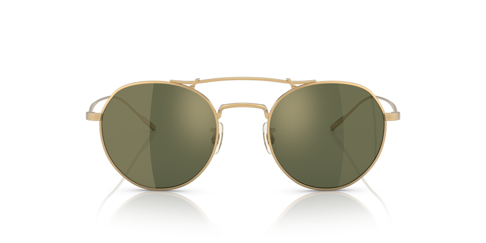 Oliver Peoples Reymont with Gold frame and Green lenses - image 2