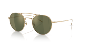 Oliver Peoples Reymont with Gold frame and Green lenses - Image 1