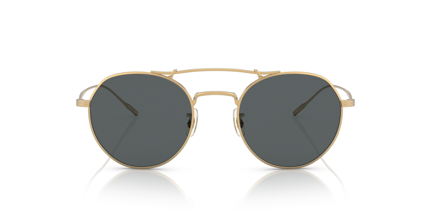 Oliver Peoples Reymont with Gold frame and Grey lenses - Image Lenses