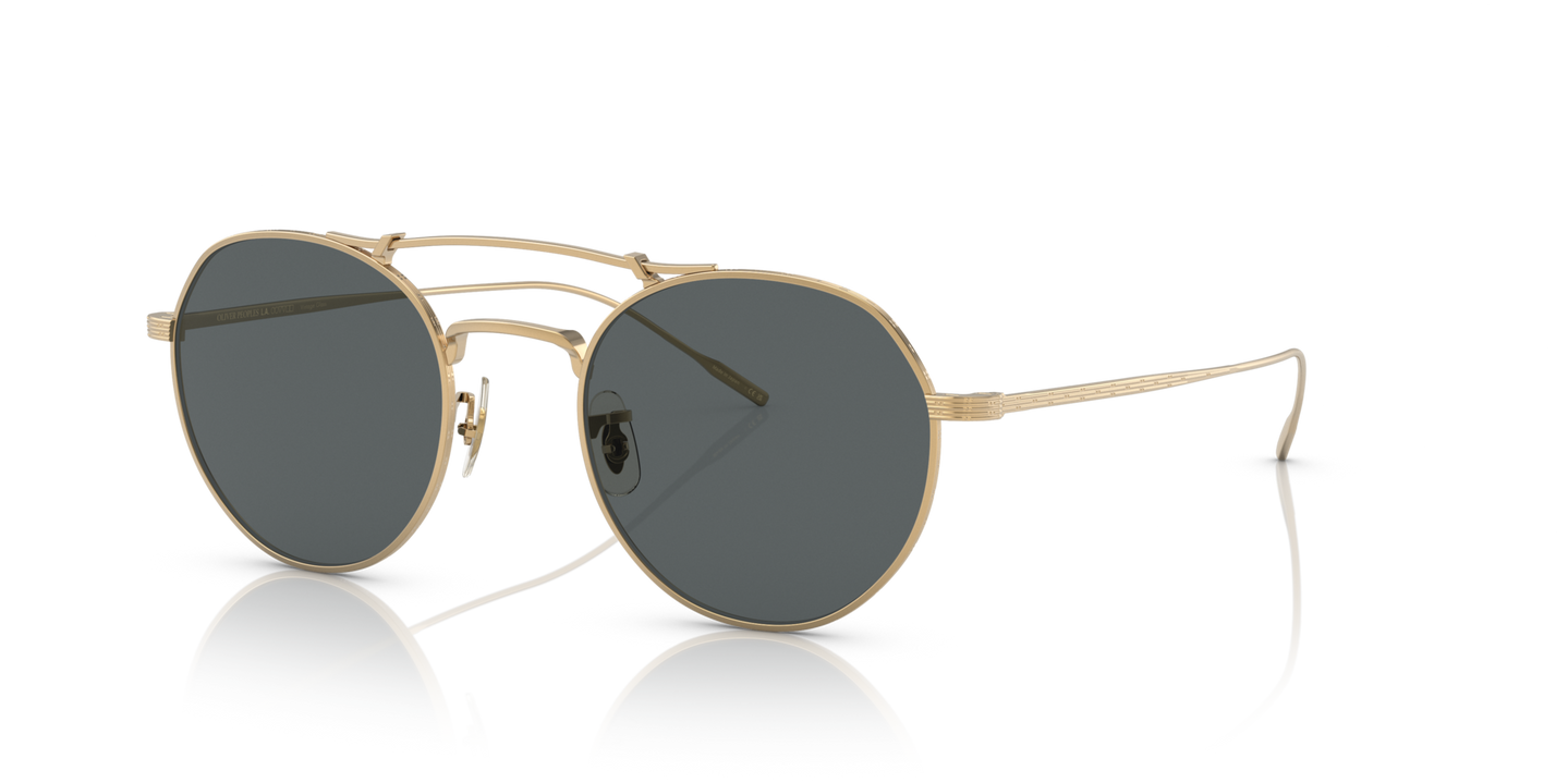 Oliver Peoples Reymont with Gold frame and Grey lenses - Image Eyewire