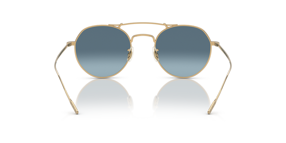 Oliver Peoples Reymont avec une monture Or et des verres Bleu - L'image 5