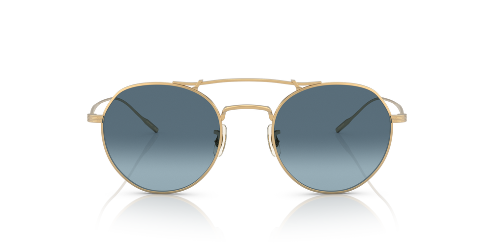 Oliver Peoples Reymont with Gold frame and Blue lenses - image 2