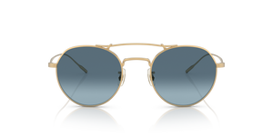 Oliver Peoples Reymont with Gold frame and Blue lenses - image 2