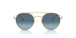 Oliver Peoples Reymont avec une monture Or et des verres Bleu - L'image 2