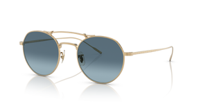 Oliver Peoples Reymont with Gold frame and Blue lenses - image 1